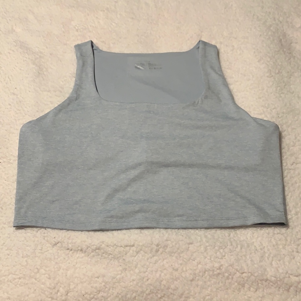 Yogalicious Lux Light Blue Cropped Tank, NWOT’s, Size XXL